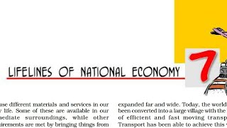 Lifelines of national Economy chapter 7 part 12 class 10th ncert geography हिंदी में [upl. by Brockwell]