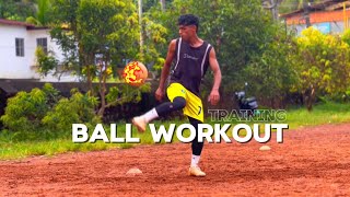 Ball workouts🦾⚽️ in a beautiful location in Kerala 🏟️🌴 football training workout [upl. by Atarman]