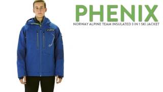 Phenix Norway Alpine Team Ski Jacket  3in1 Waterproof Insulated For Men [upl. by Waterman]