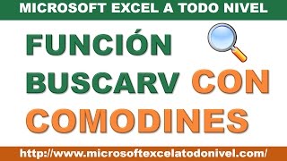 Tips y Trucos de Excel  Función BUSCARV con comodines [upl. by Noyes]