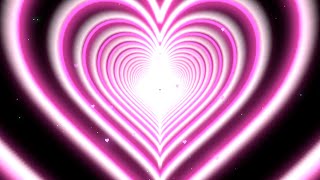 Pink Heart Animation💖Neon Lights Heart Background  Motion Graphics Heart Moving Background [upl. by Riti]