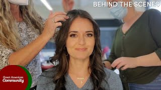 BTS with Danica McKellar Glam Day on Set [upl. by Wrench234]