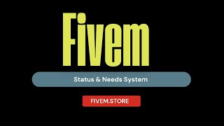 Fivem Status amp Needs System  Exs Script  Qbcore Script [upl. by Afaw]