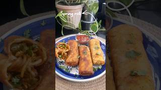 Spring rolls recipe  delicious snacks to make at home 😋🤤 [upl. by Trilby]