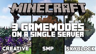 Setup Multiple Gamemodes On A Single Minecraft Server Tutorial [upl. by Aonian827]