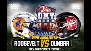 Dunbar Crimson Tide Vs Roosevelt Rough Riders Varsity Game Highlights [upl. by Zak]