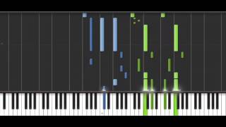 K anime アニメ「K」 Main Theme Piano Synthesia [upl. by Yxor104]