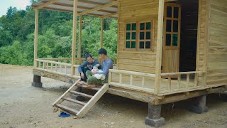 Family of 3 Working Together for the First Time Build Hallways amp Staircases  From Start to Finish [upl. by Aonian]