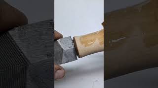 Restoration Turning a 1 iron file into a valuable workpart33 wood restoration woodworking [upl. by Nicram]