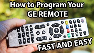 Programming Your GE Universal Remote Control to ANY Device [upl. by Crispas]