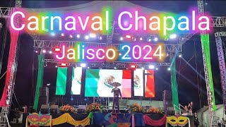 CARNAVAL Chapala Jalisco México 2024 🇲🇽  eligiendo ala Reyna del carnaval 👑 conocé al Rey feo 2024🤴 [upl. by Eizzik14]