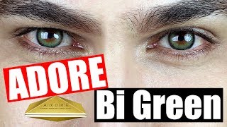 ADORE BI GREEN  LENTES COLORIDAS 👁💎 COLOR CONTACT LENS [upl. by Fionna978]