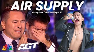 All the judges cry hysterically  When they heard the song Air Supply with Extraordinary voice [upl. by Enilegna]