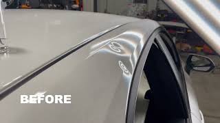 Auto Hail Damage Repair Springfield Mo  Repair Before amp After  Passenger Back Door  Elite Dent Co [upl. by Enelaehs]