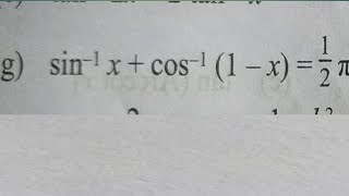 arcsinx  arccos1  x  12  pi class 12 math trigonometric model question [upl. by Ellenhoj]