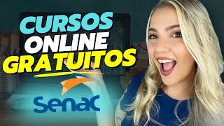 🔥 CURSOS ONLINE GRATUITOS do SENAC com CERTIFICADO GRÁTIS 🔥  Mari Rel [upl. by Cassandre]