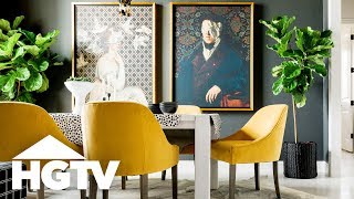 Tour the Dining Room  HGTV Smart Home 2019  HGTV [upl. by Aihtak427]