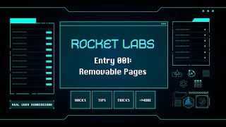 Rocket Labs 001 Removable Pages [upl. by Bern243]