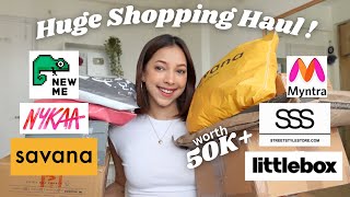 Huge Shopping Haul  Newme Myntra Savana and many more [upl. by Herring]