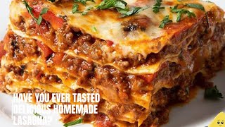 Amazing lasagna secrets How to make the most delicious lasagna at home [upl. by Brocky]