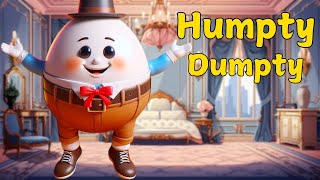 Humpty Dumpty Song Lyrics  Nursery Rhymes for Toddlers  Kindergarten  Preschool  Kids Songs [upl. by Naxela328]