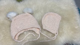 Sehr bequeme Mütze selber stricken Baby Kind [upl. by Ware]