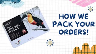 How We Pack Brustros Colour Pencil Sets [upl. by Abbie]