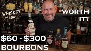 4 TOP SHELF BOURBONS but are they worth it Where is the VALUE [upl. by Cyrille]