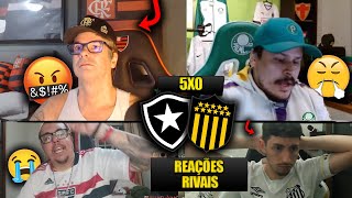 REAÇÕES dos RIVAIS IMPRESSIONADOS com o FOGÃO  BOTAFOGO 5X0 PEÑAROL REACT LIBERTADORES 2024 [upl. by Eelarol]