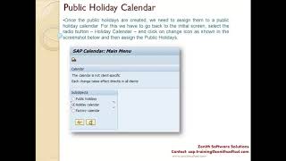 21 Configuration of Public Holiday Class and Holiday [upl. by Ahsonek]