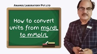 How to convert units from mgdL to mMolL [upl. by Aisak]