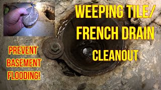 Uncovering A Hidden Problem Seized Weeping TileFrench Drain Flap And Drain Cleanout Revealed [upl. by Eendys]