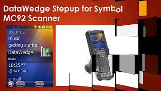 MC92 series MotorolaSymbolRF scanner DataWedgesetup [upl. by Docile]