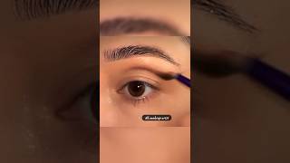 Golden cut crease eye makeup for small eyes How to make small eyes appear bigger shorts makeup [upl. by Doggett708]