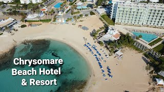 Chrysomare Beach Hotel amp Resort Ayia Napa Cypr drone ayianapa cyprus [upl. by Erbas]