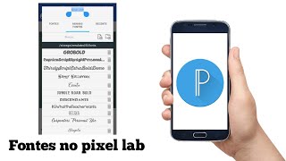 Como adicionar fontes no aplicativo pixel lab [upl. by Steffi]