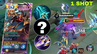 WTF  ALPHA NEW META USE THIS BUILD FOR SOLO EXP LANE 1 SHOT DESTROYED ALL ROLE  MLBB [upl. by Susie]