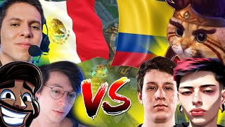 5 MEXICANOS vs 5 COLOMBIANOS EN LOL PARTIDA EPICA [upl. by Cammi987]