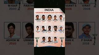 U19 World Cup Captains janardanpawar5326shorts youtubeshorts ytshorts reels viralvideo ipl [upl. by Aaron]