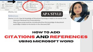 Citation and References  Assignments in Canada  APA style  How to list references in APA style [upl. by Karim]