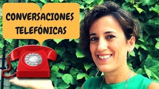 🔝APRENDER ESPAÑOL CONVERSACIONES TELEFÓNICAS  NIVEL INTERMEDIO ESPAÑOL CONVERSACION [upl. by Uhp]