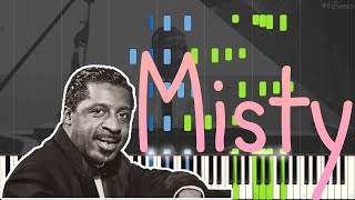 Erroll Garner  Misty Jazz Ballad Piano Synthesia  Double Bass Live Performance in Brussel 1964 [upl. by Myrtie]