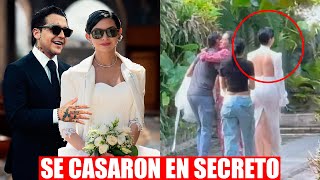 La BODA SECRETA de Christian Nodal y Angela Aguilar [upl. by Nesnej]