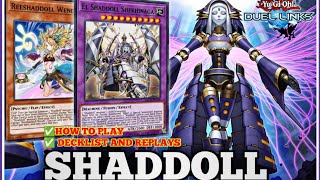 SHADDOLL DECK HOW TO PLAY DECK PROFILE AND REPLAYS VS TIER AND META DECKS IN YUGIOH DUEL LINKS [upl. by Ettesel555]