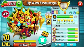 Dragon City High Voodoo Vampire Dragon NEW HEROIC  EXCLUSIVE DRAGON 2023 😱 [upl. by Girardo]