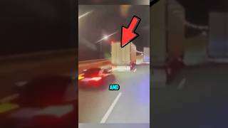 Speeding Audi Slams Into Truck Trailer in Final Ride 😱 [upl. by Hubie581]