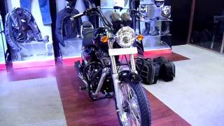 Royal Enfield accessories with the Thunderbird 500 at Auto Expo 2012 New Delhi India [upl. by Julienne]