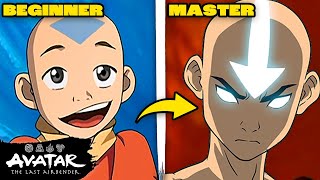 Avatar Aang’s Evolution Mastering All 4 Elements  Avatar State 🌊⛰🔥🌪  Avatar The Last Airbender [upl. by Nylad332]