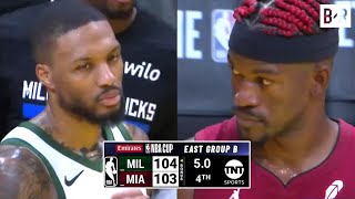 Bucks vs Heat Wild Ending  Final 320  2024 NBA Cup [upl. by Diannne]