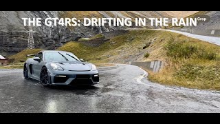 DRIFTING THE PORSCHE 718 GT4 RS IN RAIN AT THE ALPS  4K [upl. by Haras]